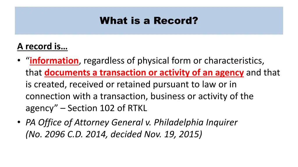 what is a record