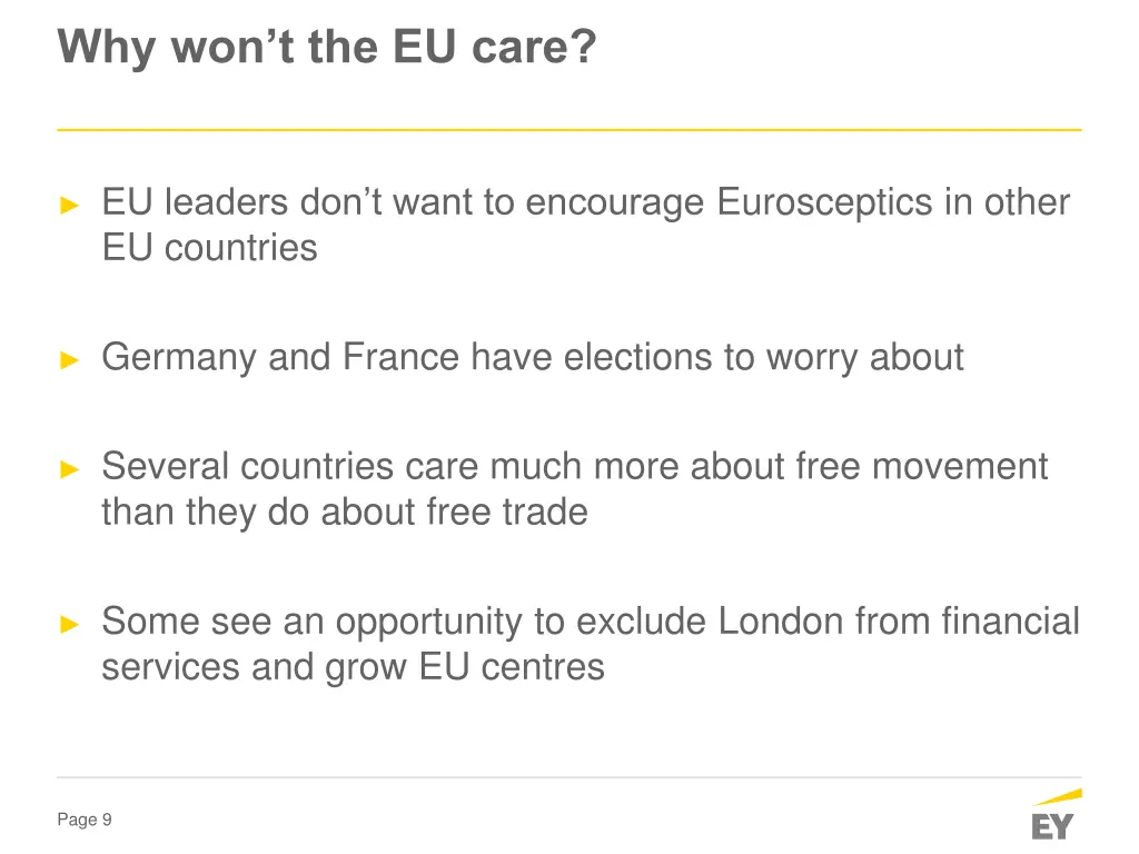 why won t the eu care