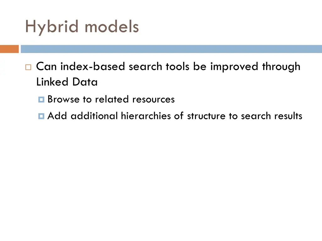 hybrid models