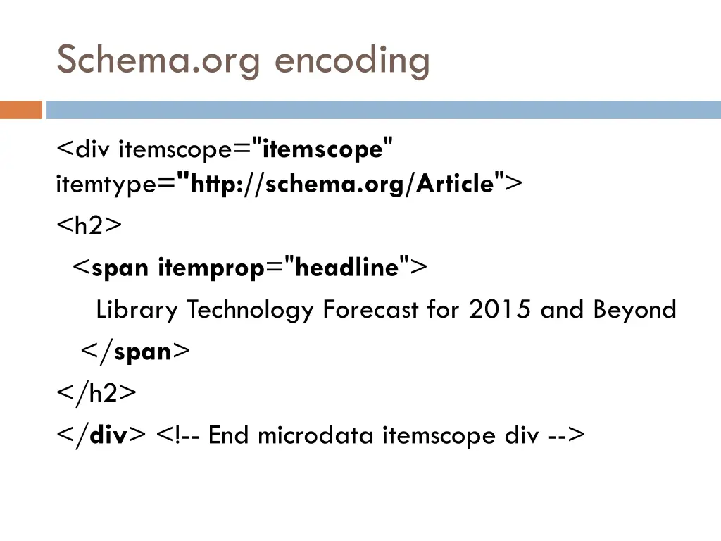 schema org encoding