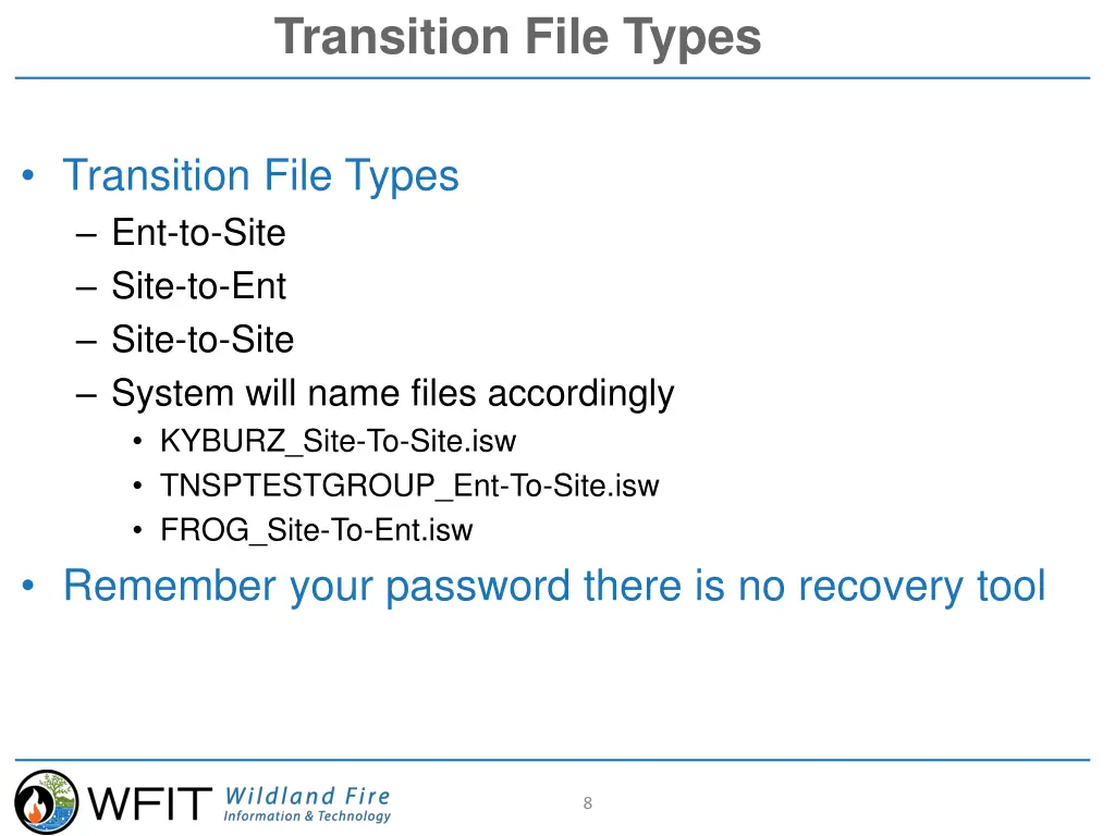 transition file types