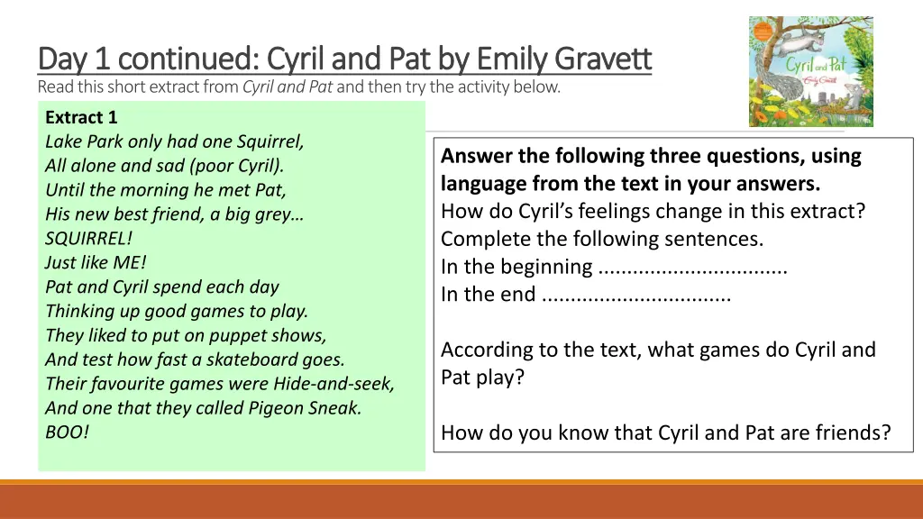 day day 1 1 continued cyril and pat by emily