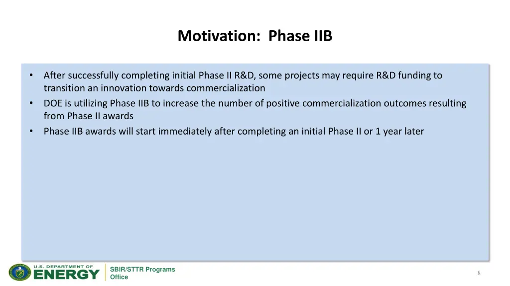 motivation phase iib