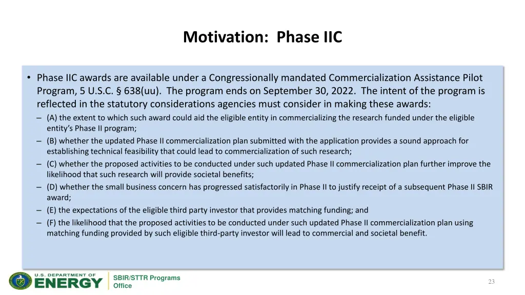 motivation phase iic