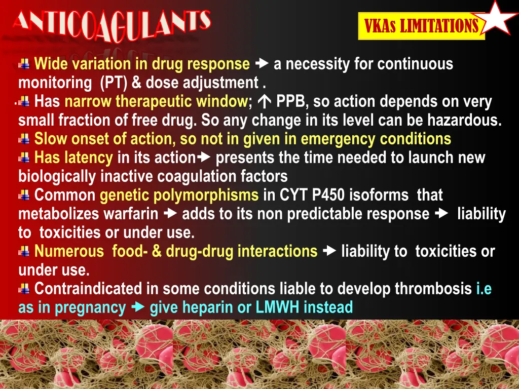 anticoagulants anticoagulants wide variation
