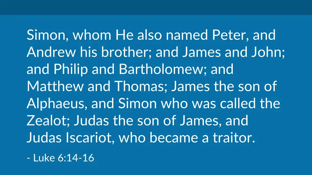 simon whom he also named peter and andrew