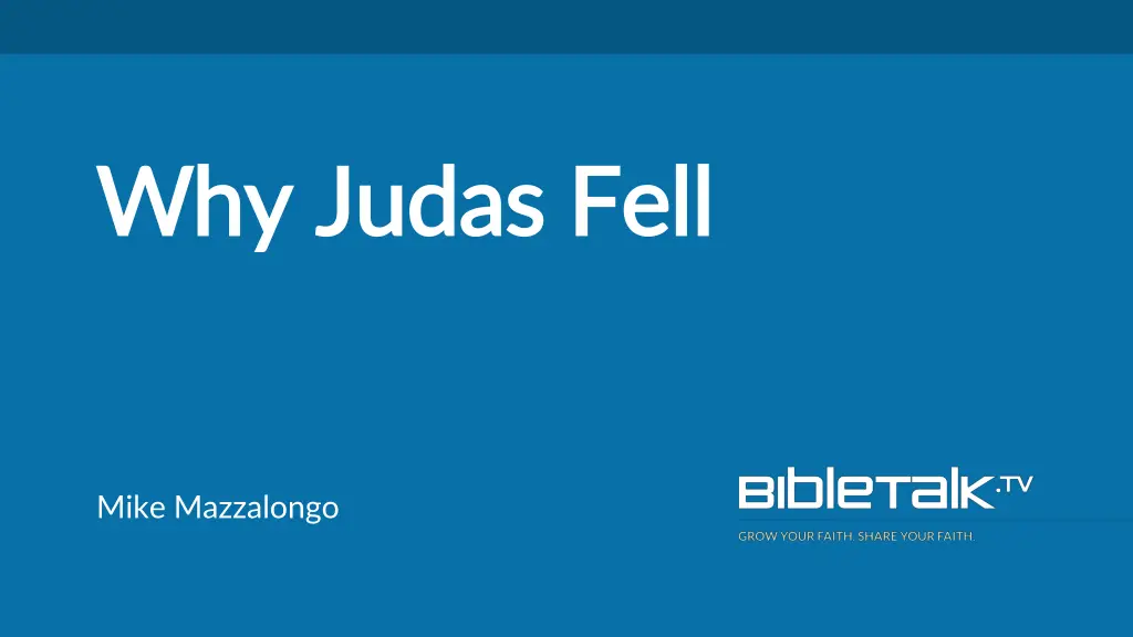 why judas fell why judas fell