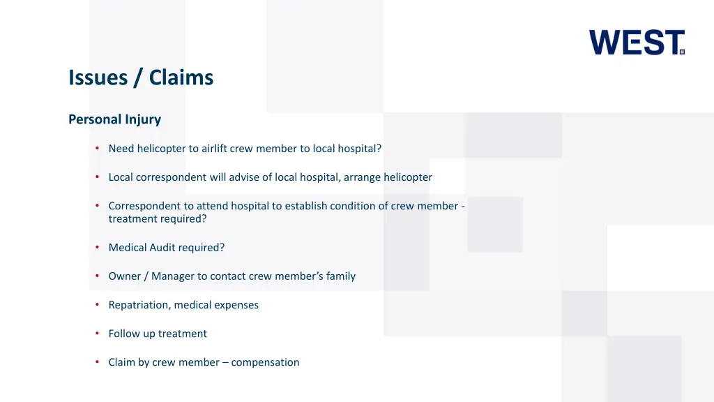 issues claims 3