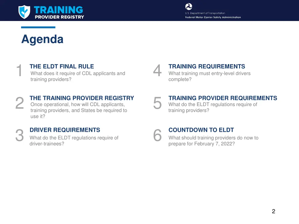 agenda