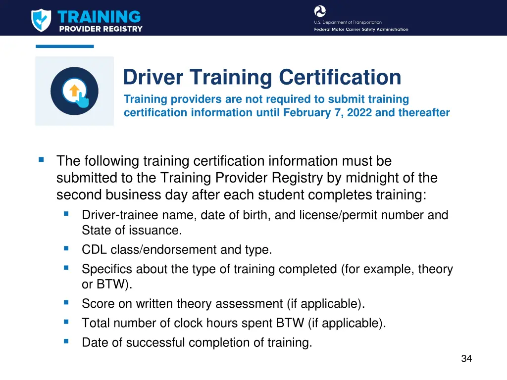 driver training certification training providers