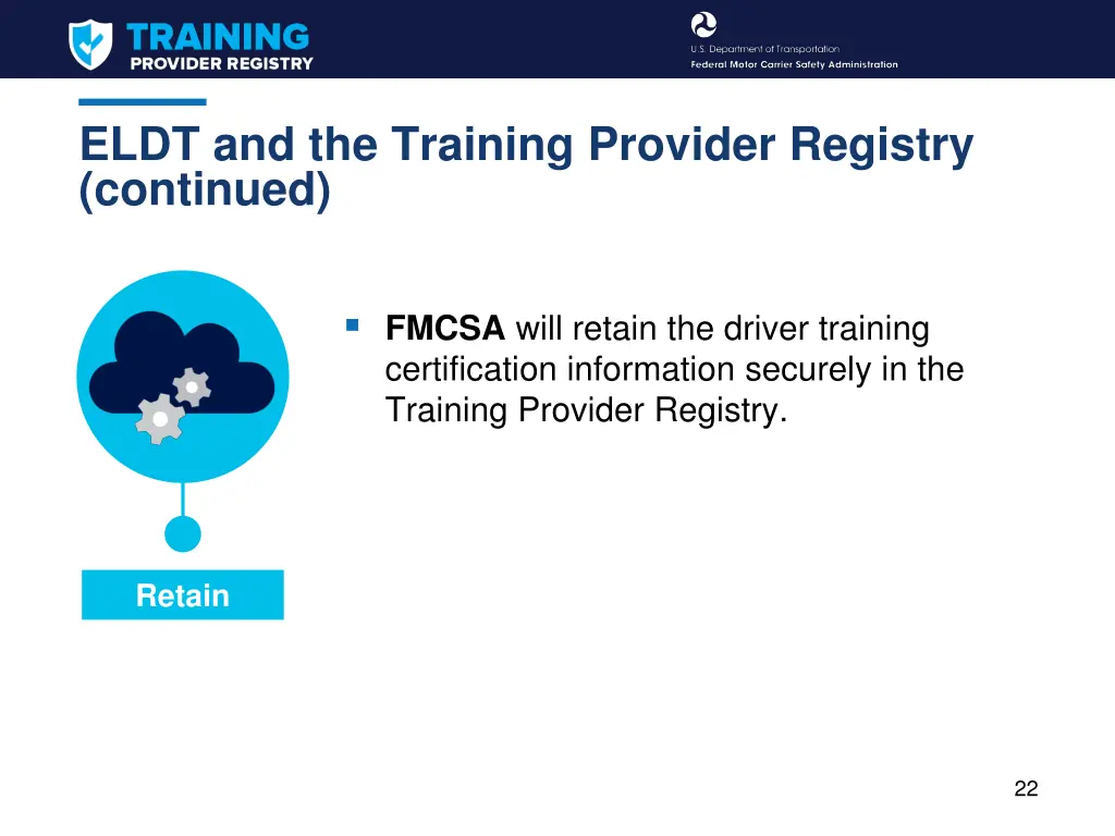 eldt and the training provider registry continued 2