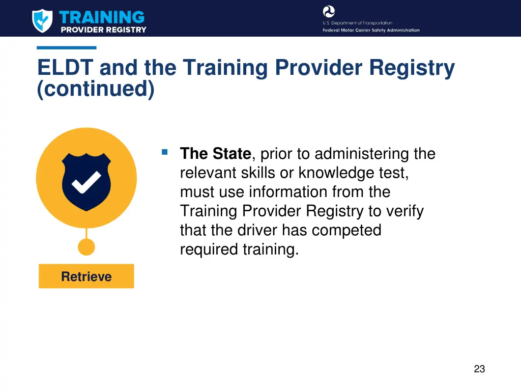 eldt and the training provider registry continued 3