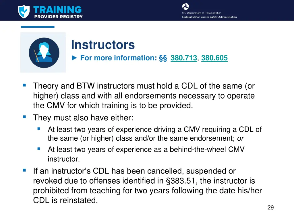 instructors for more information 380 713 380 605