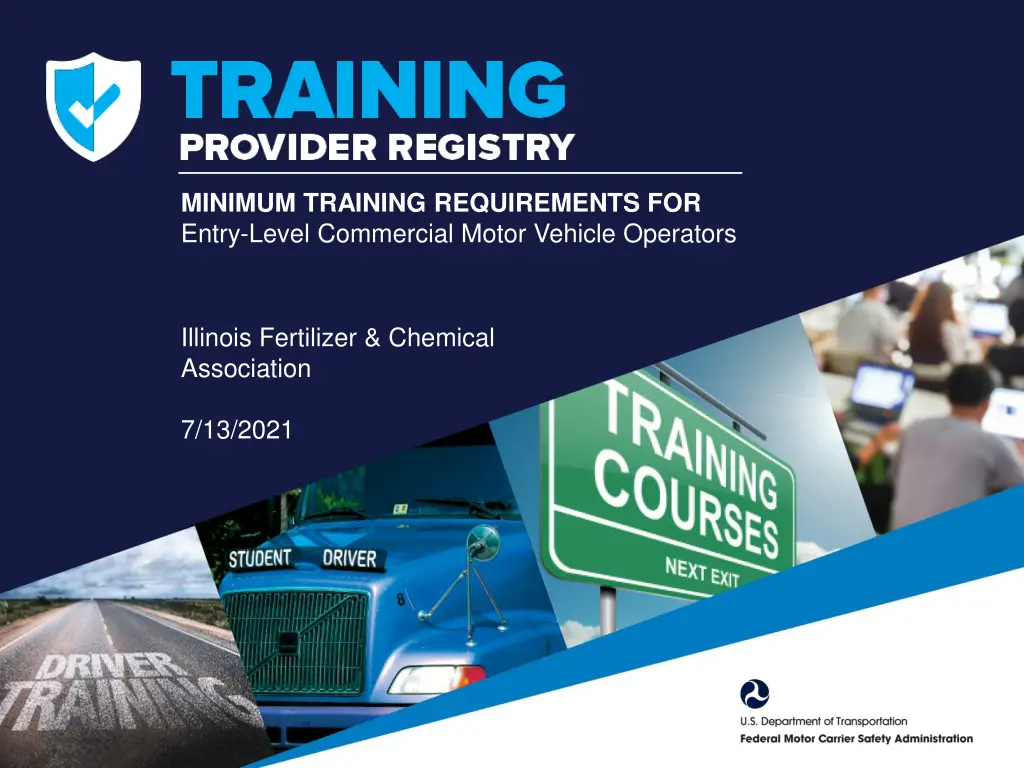 minimum training requirements for entry level