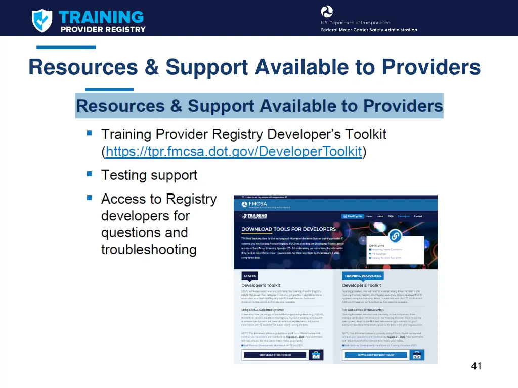 resources support available to providers