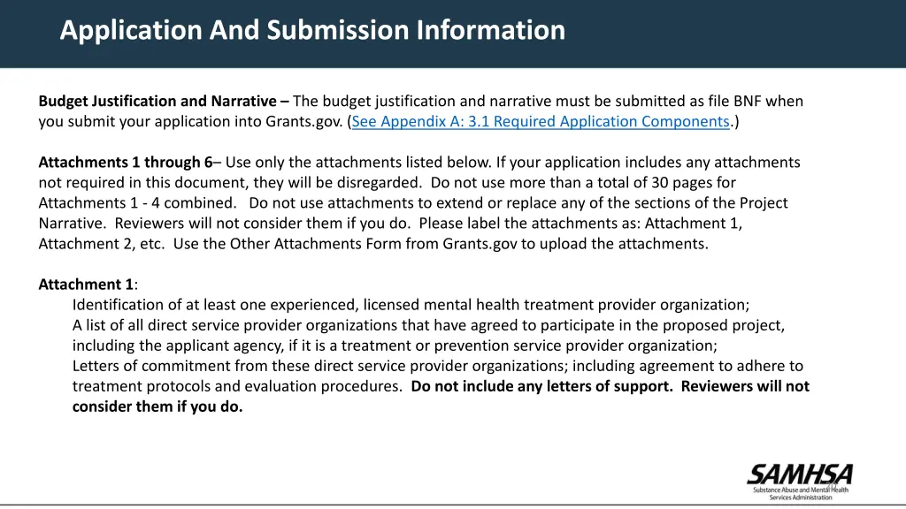 application and submission information 3