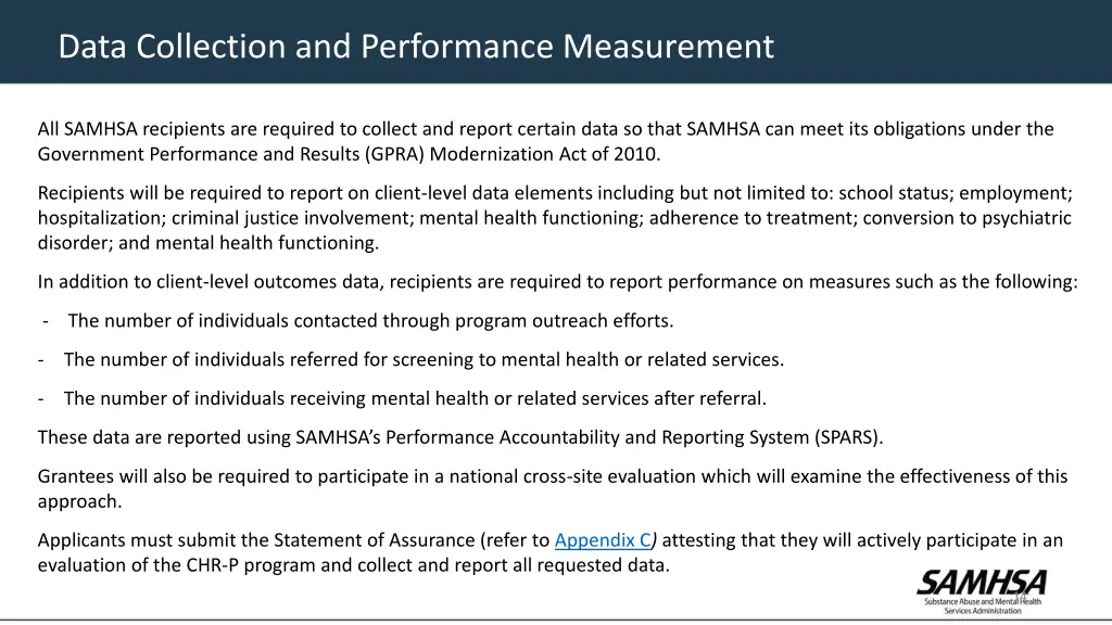 data collection and performance measurement