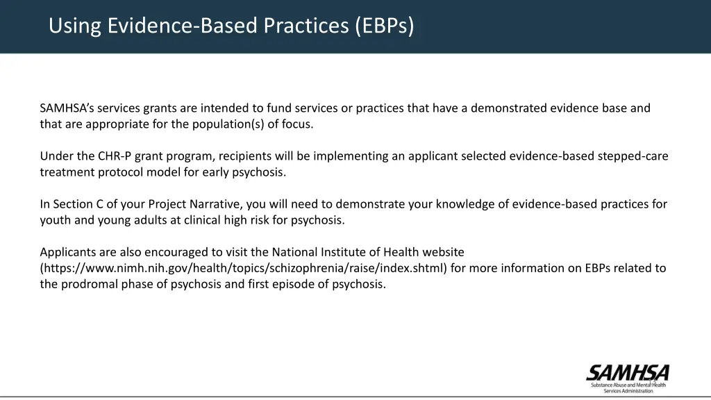 using evidence based practices ebps