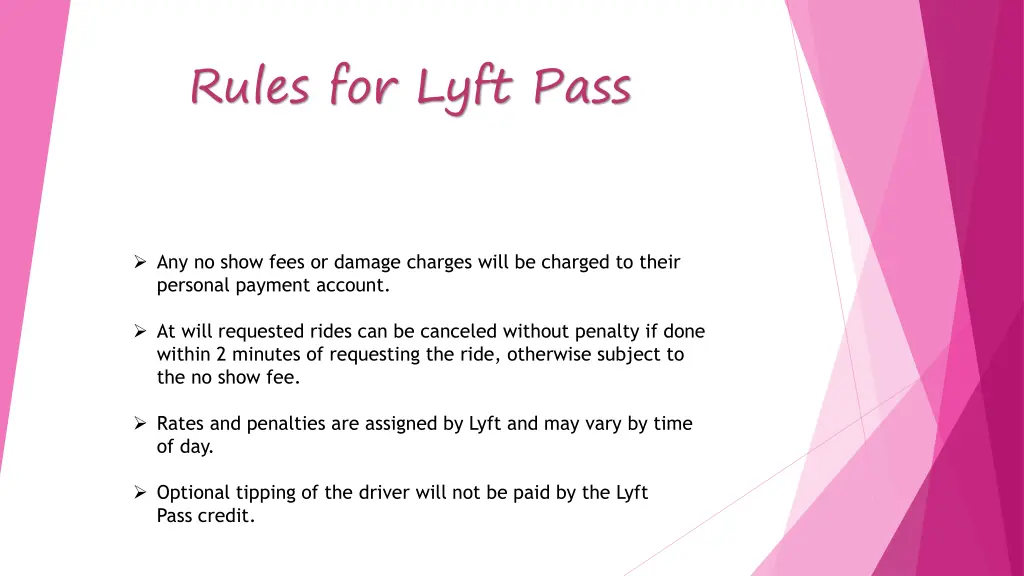 rules for lyft pass 1