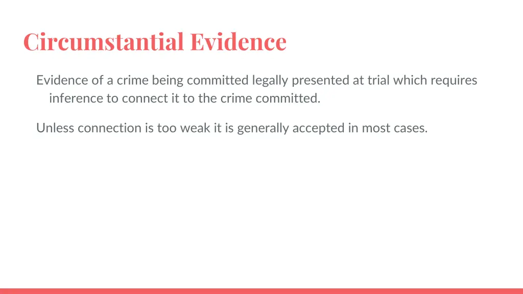 circumstantial evidence