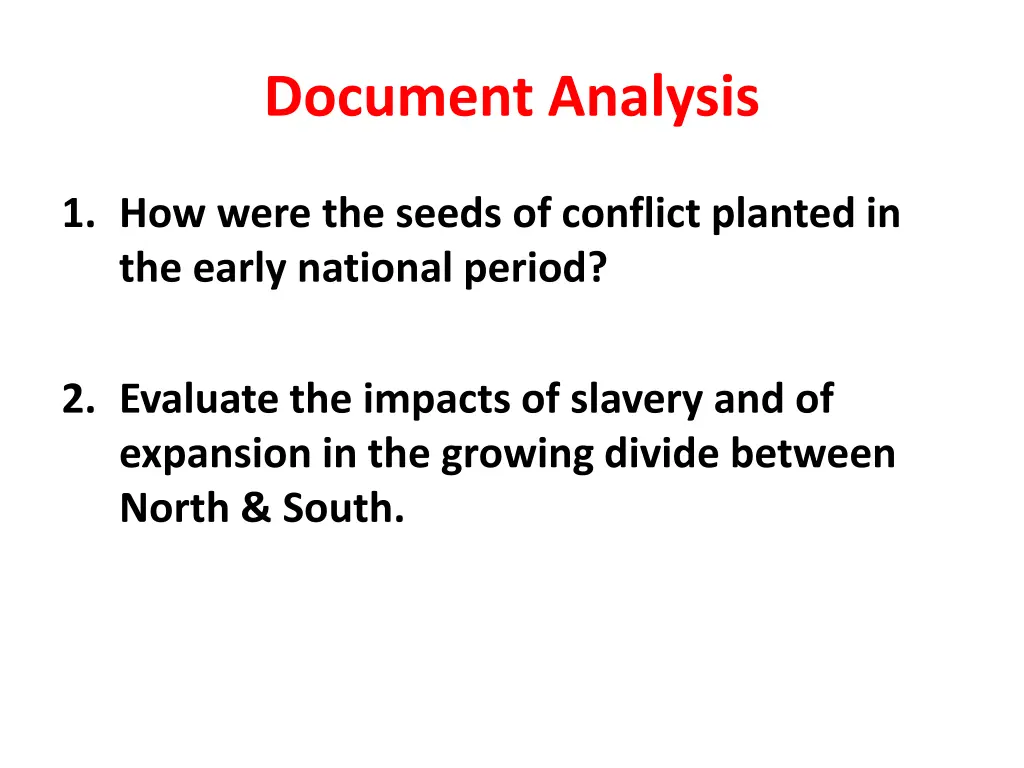 document analysis