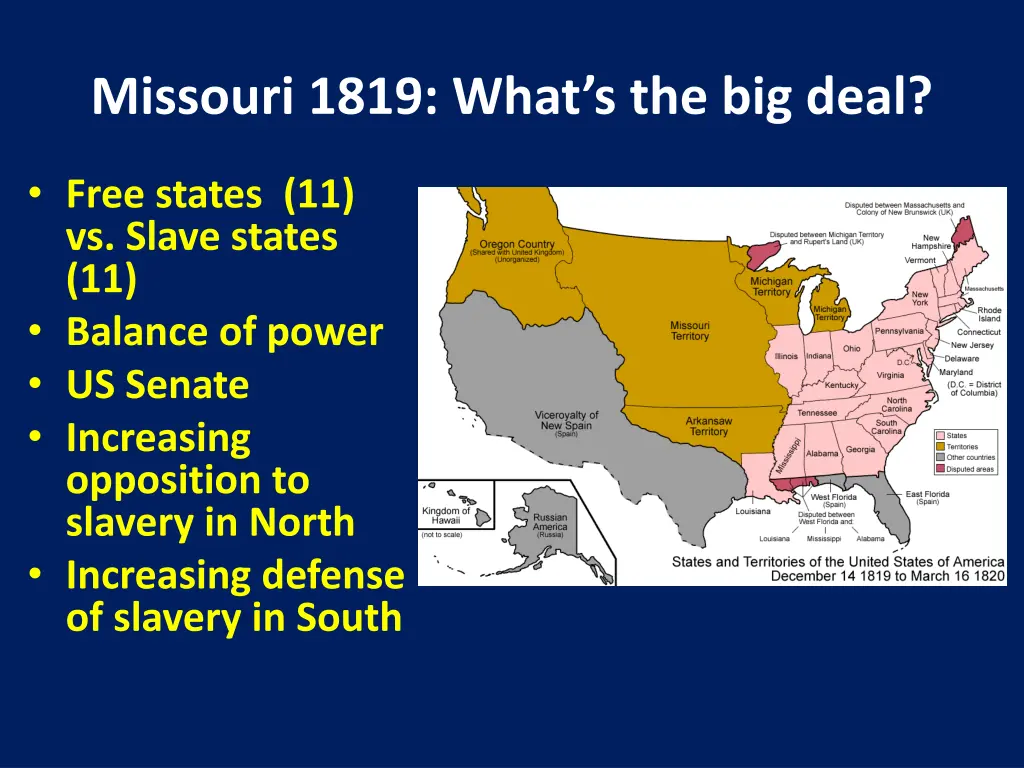 missouri 1819 what s the big deal