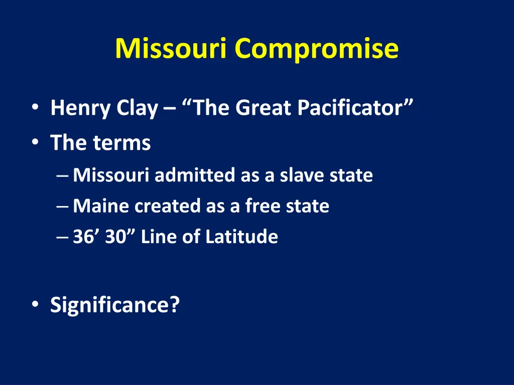missouri compromise