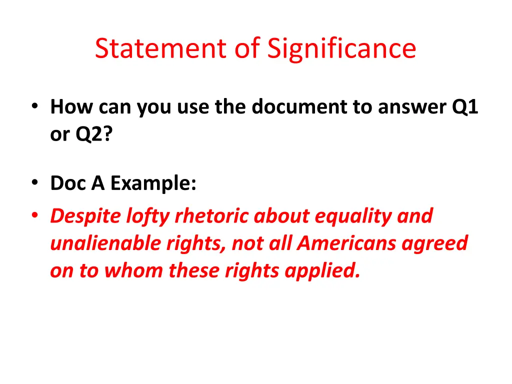 statement of significance