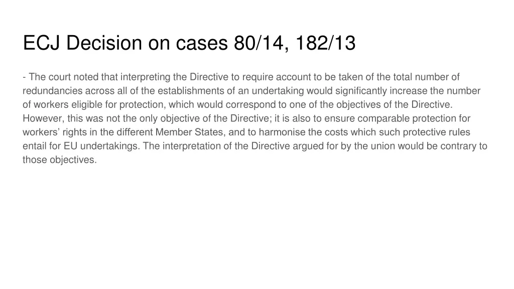 ecj decision on cases 80 14 182 13 1