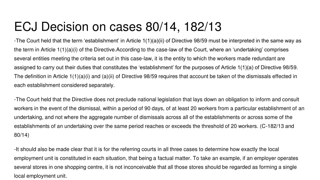 ecj decision on cases 80 14 182 13