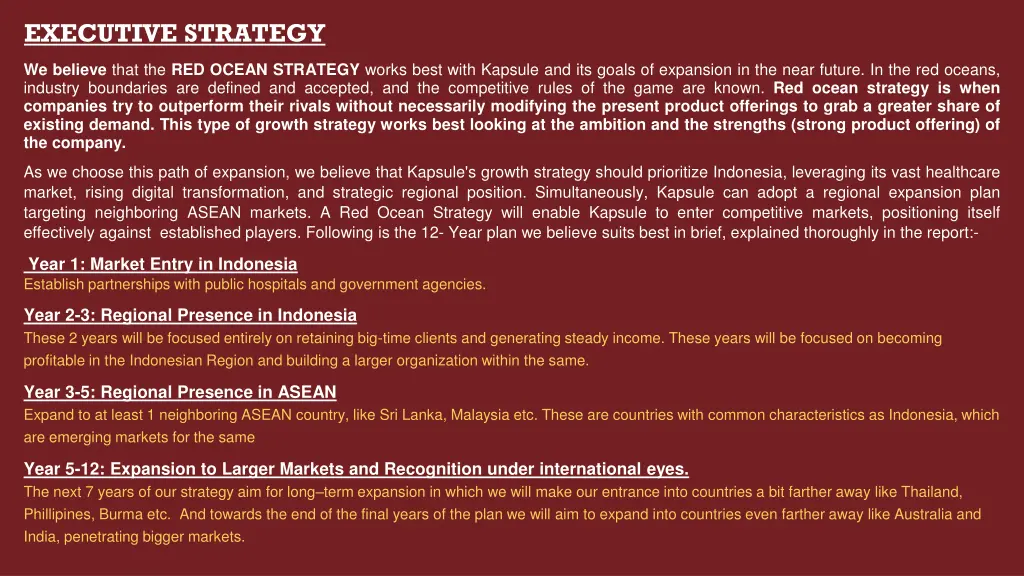 executive strategy