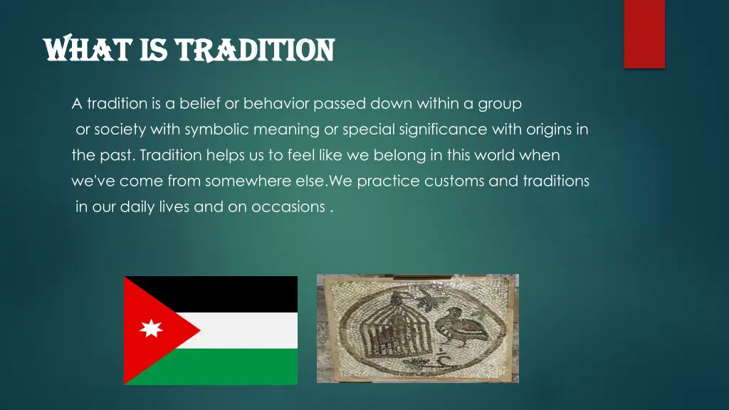 what is tradition what is tradition