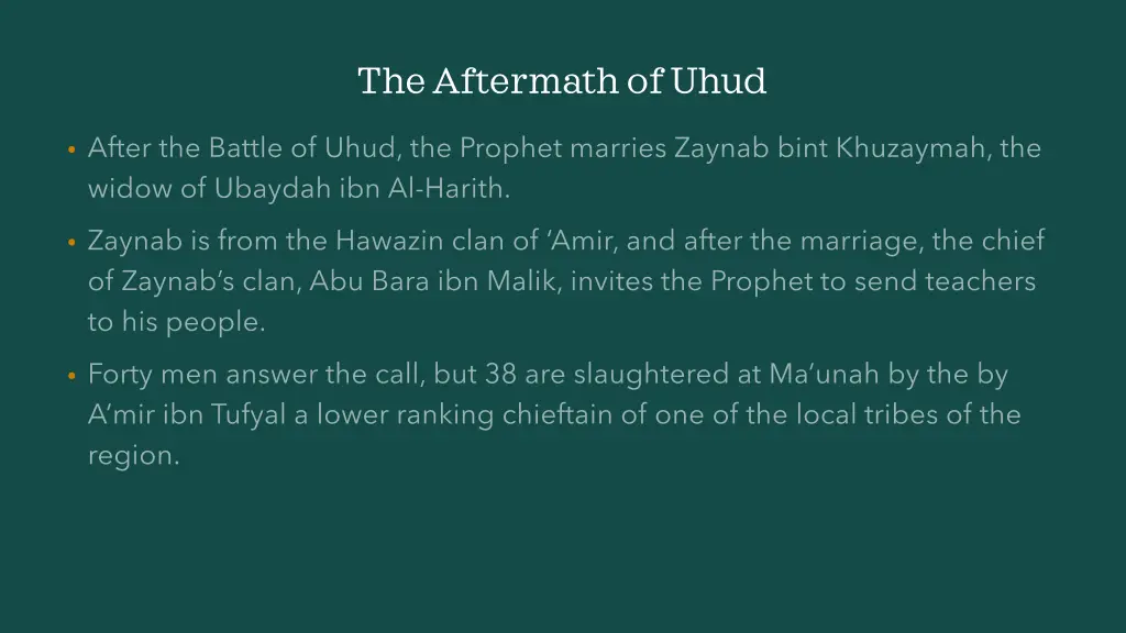 the aftermath of uhud 23