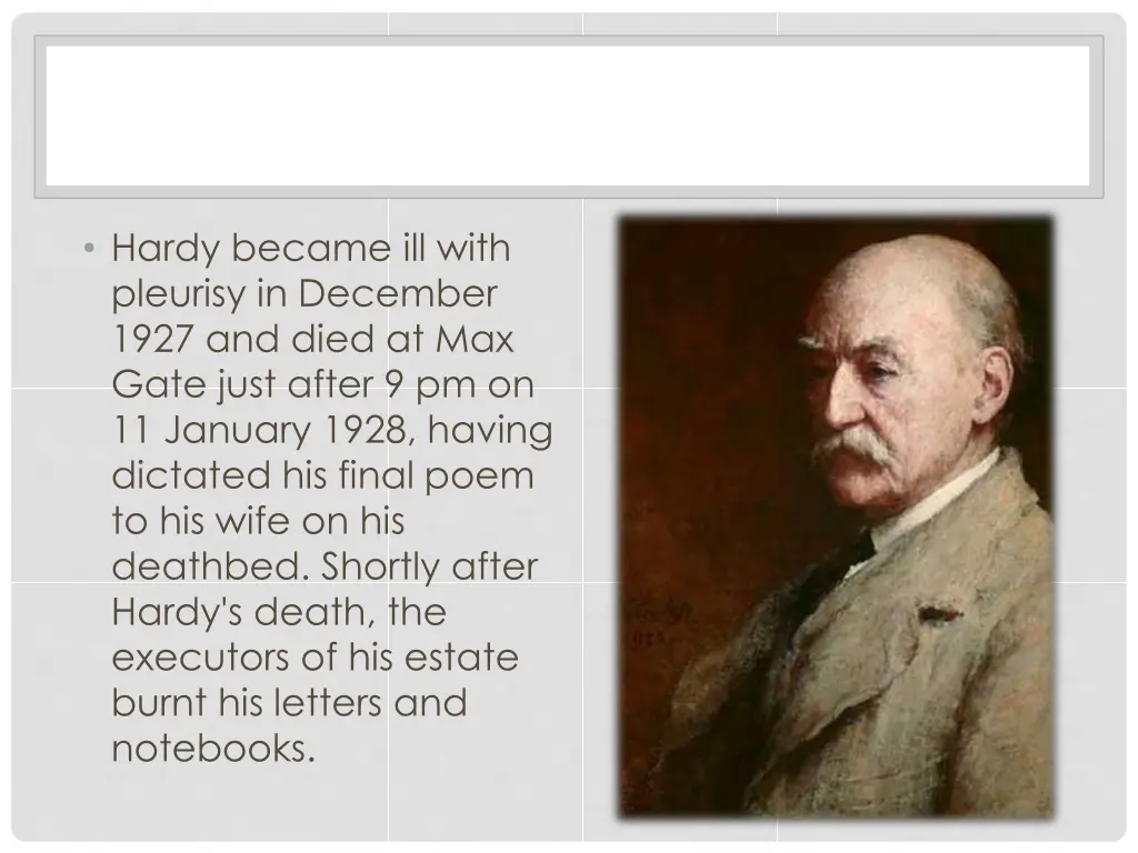 hardy became ill with pleurisy in december 1927