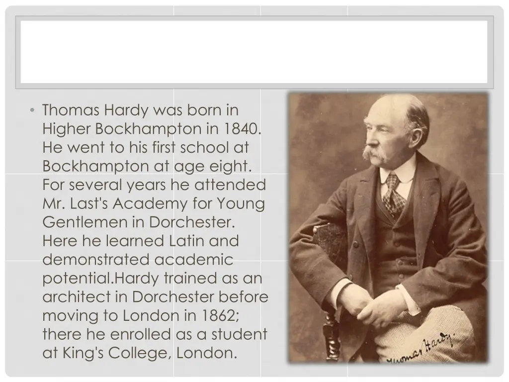 thomas hardy was born in higher bockhampton