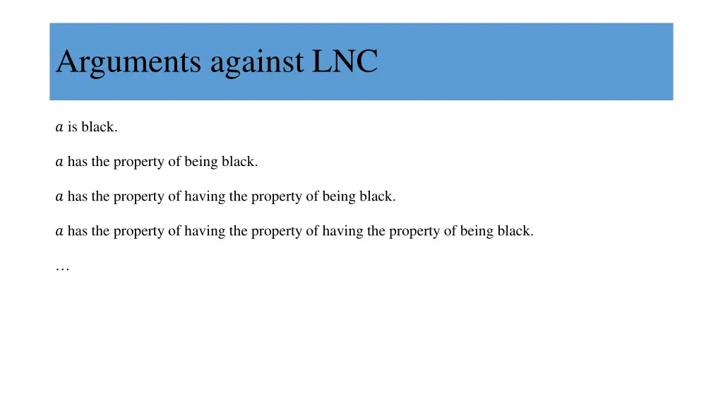 arguments against lnc 13