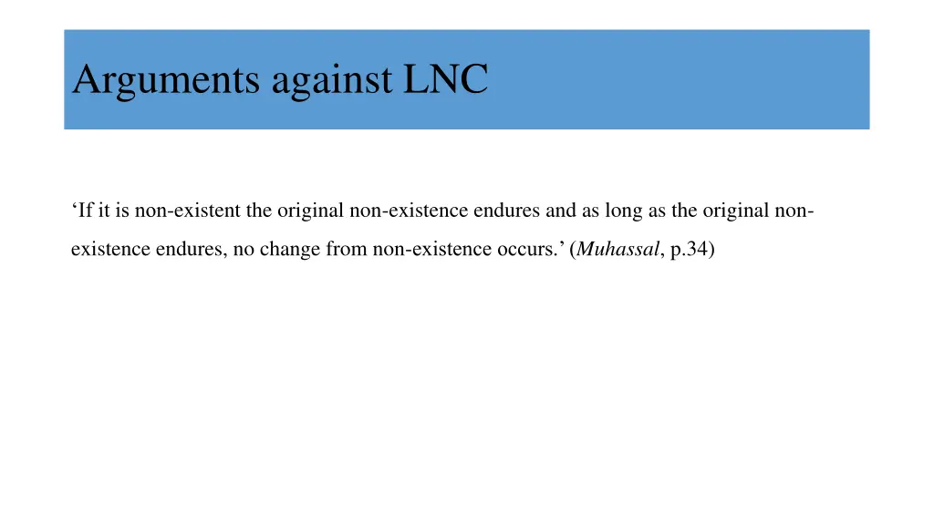 arguments against lnc 15