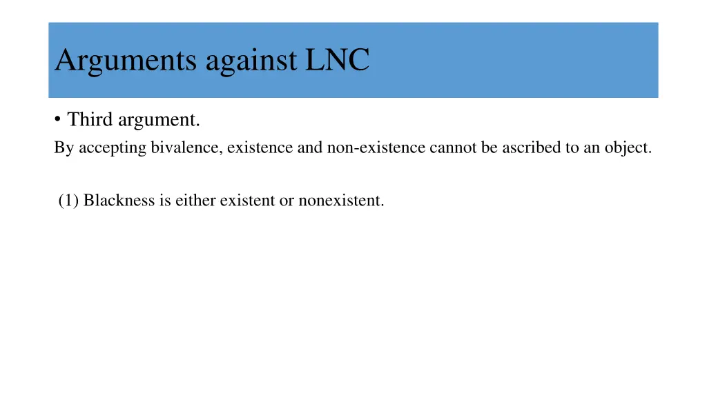 arguments against lnc 4