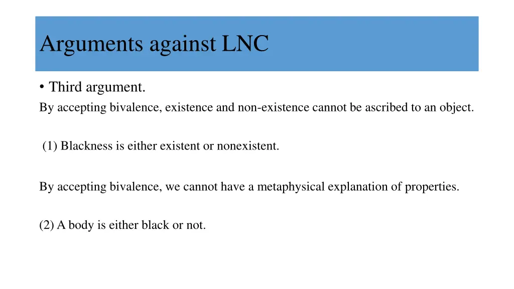 arguments against lnc 5