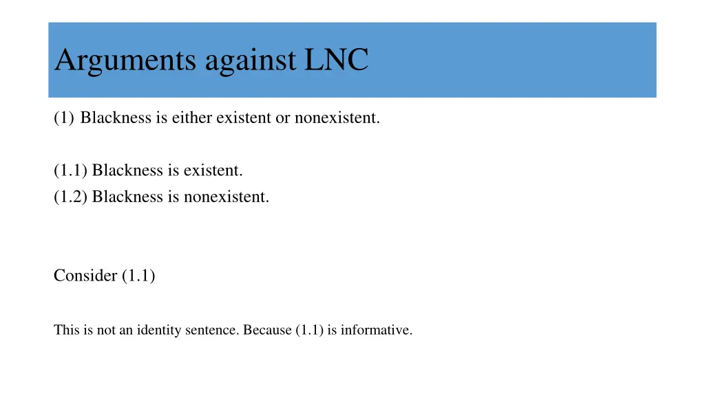 arguments against lnc 6