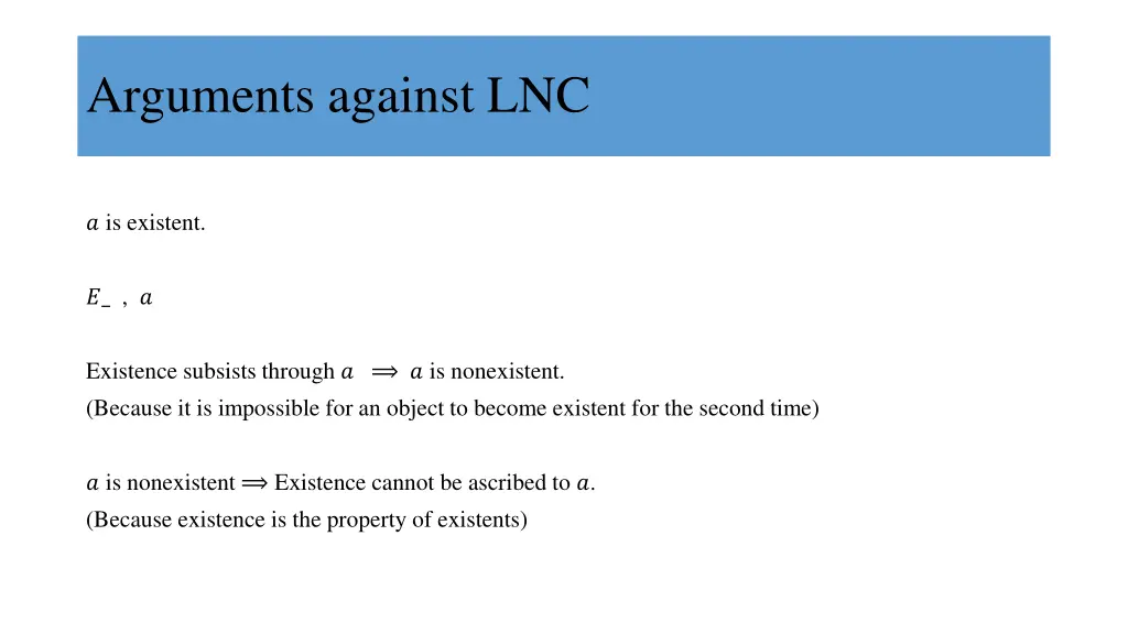 arguments against lnc 8