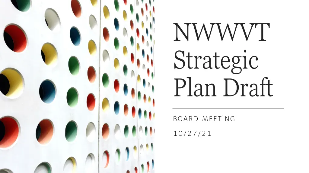 nwwvt strategic plan draft