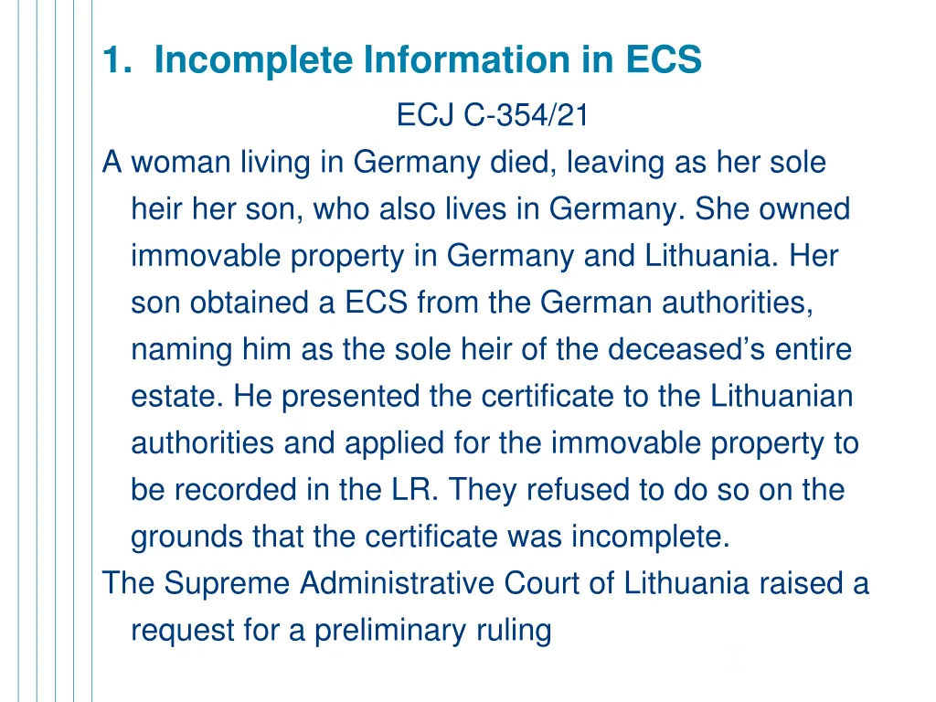 1 incomplete information