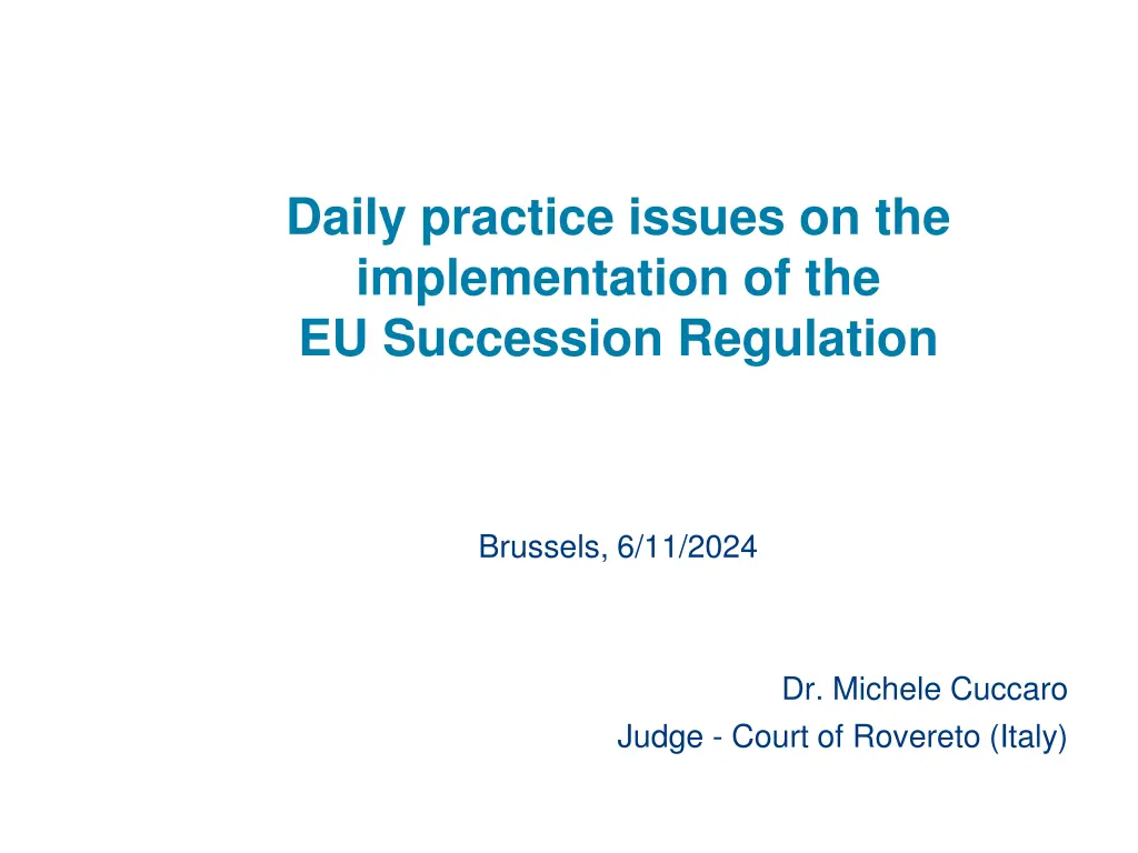 daily practice issues on the implementation