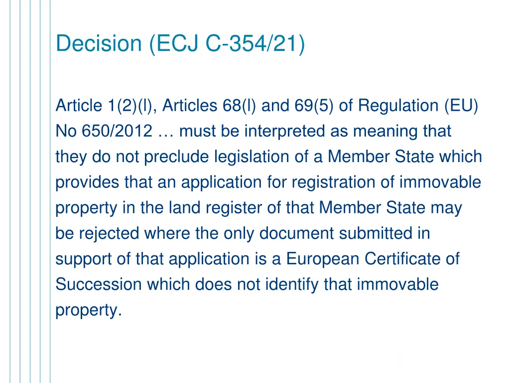 decision ecj c 354 21