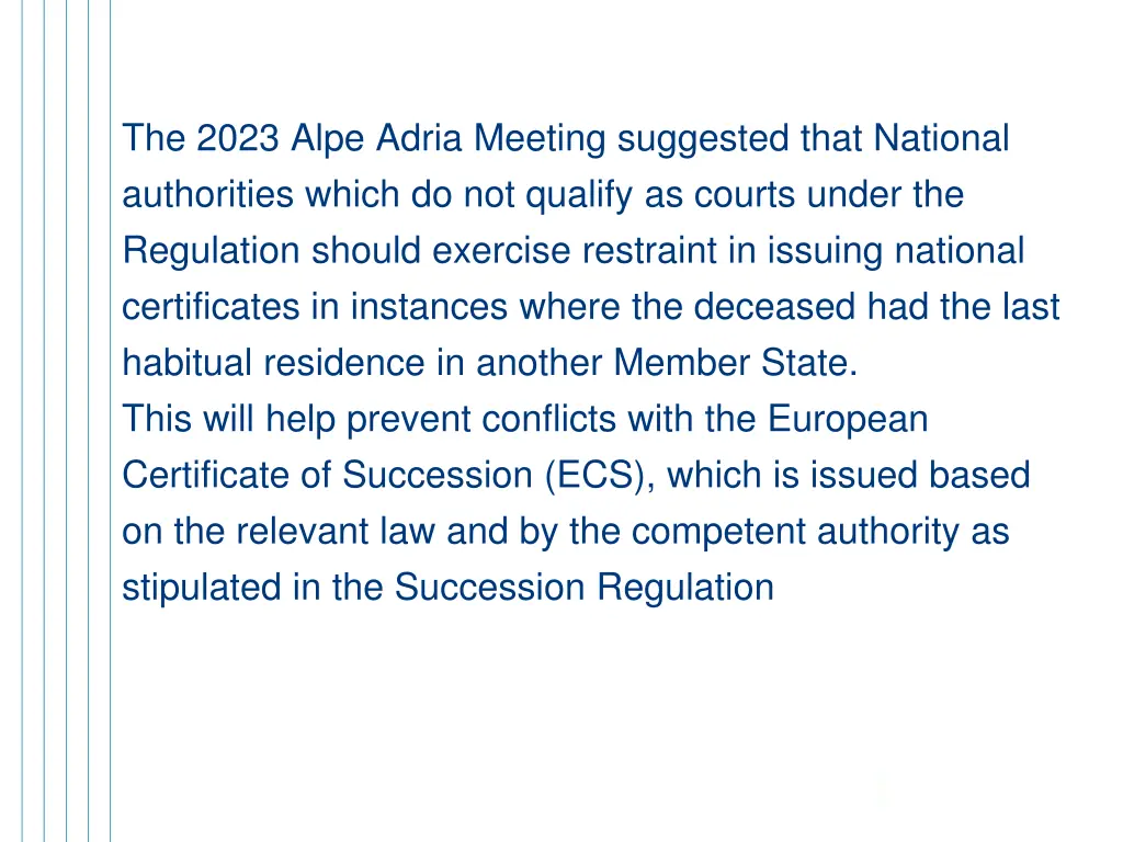 the 2023 alpe adria meeting suggested that