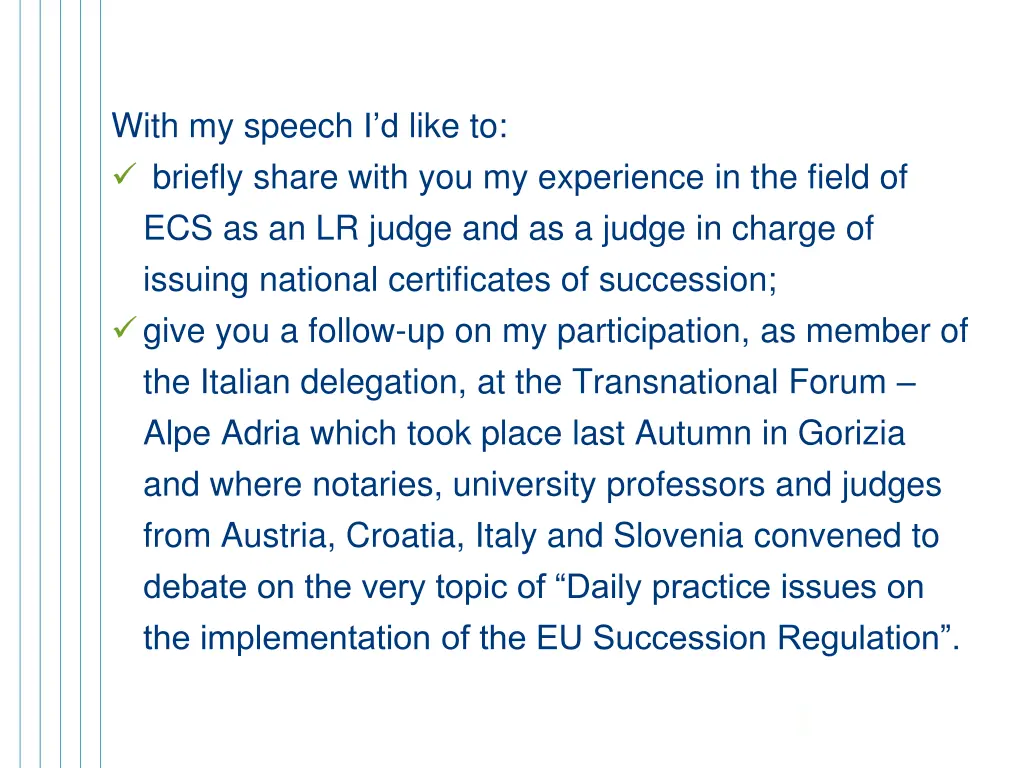 with my speech i d like to briefly share with