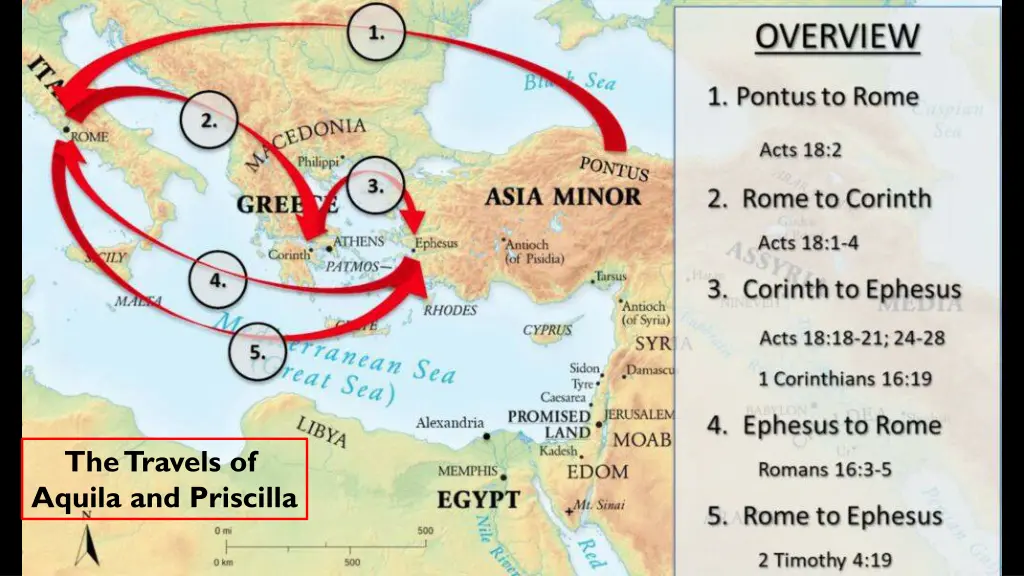 the travels of aquila and priscilla