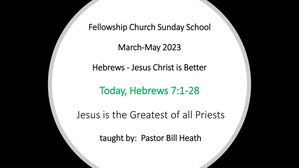 fellowship church sunday school fellowship church