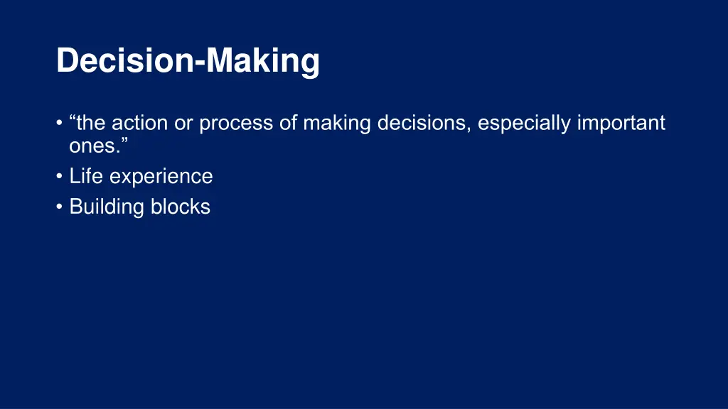 decision making